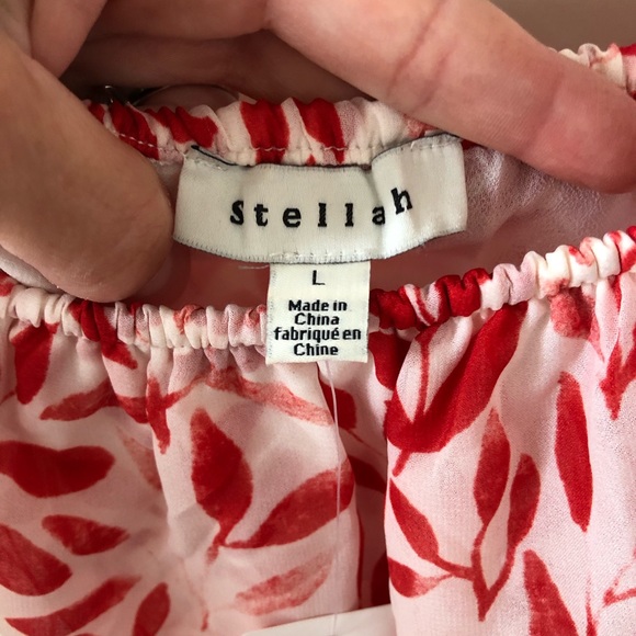 Stellah (anthropology) red print maxi dress - Picture 8 of 9